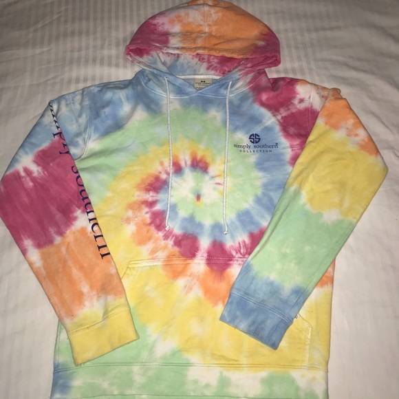 simply southern tie dye hoodie